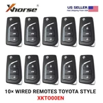 10X Xhorse Universal Wired Flip Remote Key Toyota Type 3 Buttons XKTO00EN. Fixed Price $120.95.