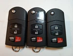 Lot Of Oem Mazda Flip Key Fob Remotes KR55WK43451 Buttons. Fixed Price $24.00.
