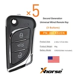 5 Xhorse XKLKS2EN Universal Wired Remote Key For Lei.kss Style 3 Buttons Vvdi. Fixed Price $43.95.
