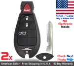 2X New Replacement Keyless Remote Fob Case For Dodge Chrysler - Shell Only. Fixed Price $17.95.