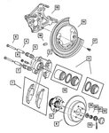 Genuine Mopar Brake Hub And Bearing 4779011. Fixed Price $122.88.