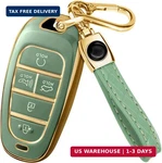 Lucrum Compatible With Hyundai Cover & Leather Keychain, Case For. Fixed Price $23.23.