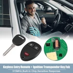 Set 315MHZ Keyless Entry Remote Ignition Transponder For Chevrolet Hhr. Fixed Price $11.49.