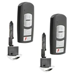 2X Remote Key Fob 4-BUTTON For 2016-2019 Mazda CX-5 CX-9 (WAZSKE13D02). Fixed Price $57.95.