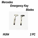 2 New Aftermarket Mercedes Emergency Key Blades - No Chip HU64 Way. Fixed Price $7.95.