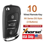 Xhorse Universal Wire Remote Key Series For Style Flip 3 Buttons XKDS20EN. Fixed Price $39.95.