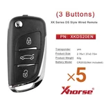 5 Xhorse Universal Wire Remote Key Style Flip 3 Buttons XKDS20EN For VVDI2. Fixed Price $39.95.