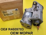 Oem Mopar Engine Starter # R4609703 Remanufactured Usa. Fixed Price $59.73.