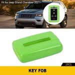 Green Key Fob Cover Case Shell Skin Accessories For Jeep Grand Cherokee 2021+. Fixed Price $10.40.