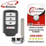 Remote Keyless Entry Fob Uncut Blade Replacement For Honda 4B Suv (KR5V2X). Fixed Price $29.95.