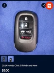 2024 Honda Civic Key Fob. Fixed Price $75.00.