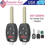Replacement For 2006 2013 Honda Civic Remote Key Fob ID46 Chip 4B N5F-S0084A. Fixed Price $19.89.
