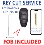 Key Cut + Emergency Insert Ford Cmax Fiesta Focus 2011-2019 164-R8055. Fixed Price $42.99.