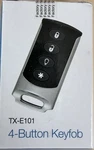 Brand New Interlogix TX-E101 Four Button Chrome Wireless Keyfob Led Confirmation. Fixed Price $20.99.