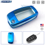 Blue Tpu Anti-dust Shockproof Key Fob Protector Holder Skin Cover Case For Audi. Fixed Price $9.98.