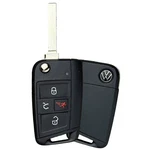 Used 20-26 Volkswagen Jetta Flip Key Fob Remote Uncut NBGFS125C5 5G6.959.752.CT. Fixed Price $24.99.