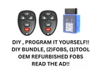 Diy Bundle For 22733524 Pair Of Oem Reshelled Fobs, Program Yourself!!!. Fixed Price $62.99.
