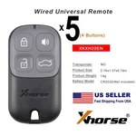5 Pieces Xhorse XKXH20EN Vvdi Black 4 Buttons V2 Universal Wired Remote Key. Fixed Price $29.95.