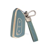 Gray Car Shell Cover Skin W/keychain For Volkswagen Golf Gti Atlas Tiguan. Fixed Price $15.98.