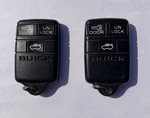Pair Of Oem 1991-1995 Buick Logo Keyless Entry Remote Fob ABO0104T 10205239. Fixed Price $35.00.