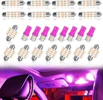 Car Led Bulb, Pink, 24 Sets, Compatible With All Vehicles, Wide Range Of. Fixed Price $16.91.