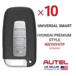 10X Autel Universal Smart For Hyundai Premium Style Button IKEYHY4TP. Fixed Price $230.75.