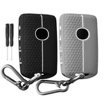 Qbuc 2PCS For Mazda Silicone Rubber Key Fob Cover, Case With Black-grey. Fixed Price $14.76.