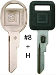 Gm Oem Single Sided Vats Ignition Key #8 + Doors/trunk "coined" Logo. Fixed Price $49.85.