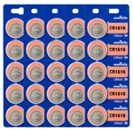 Murata CR1616 3V Lithium Coin Cell Batteries - Replaces Sony (25 Pack). Fixed Price $11.95.