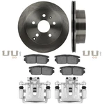 Rear L+r Brake Calipers Rotors Pads Set 8PCS For 2010-17 Gmc Terrain. Fixed Price $146.20.