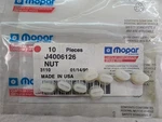 New Old Stock Mopar Set Of Plastic Nut 84-01 Jeep J4006126. Fixed Price $30.00.