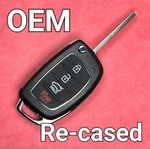 Re-cased Oem 2013 2016 Hyundai Santa Fe Remote Flip Key 4B Hatch TQ8-RKE-3F04. Fixed Price $53.99.
