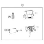 Ram 68234886AE Keyless Entry Receiver. Fixed Price $232.53.