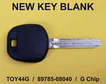 New 2010-2019 Transponder Chip Key Blank Stamp TOY44G 89785-08040 Fits Toyota. Fixed Price $14.98.