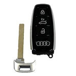 Oem Audi Keyless Remote Fob 4 Button + Uncut Insert IYZ-AK2 (shp). Fixed Price $44.85.