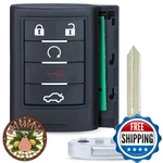 Keyecu Replacement Smart Remote Fob 5 Button For Cadillac Sts Cts 2008-2013. Fixed Price $56.94.