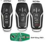 Fits Ford 433/434/868/902MHZ ID49 Hitag Pro Chip Complete Transponder Remote Key. Fixed Price $113.89.