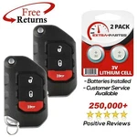 2X Remote Flip 3BTN Key Fob For Jeep (OHT1130261). Fixed Price $74.95.