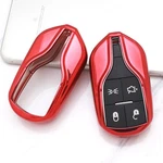 Chrome Red Tpu Key Fob Case For 13+ Maserati Quattroporte Ghibli, 17+ Levante. Fixed Price $9.39.