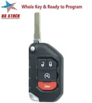 OHT1130261 Flip Remote Key Fob For 2018 2019 2020 2021 Jeep Wrangler 68416784AA. Fixed Price $25.63.