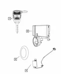 Genuine Mopar 2006-2014 Dodge Avenger Blank With Transmitter Key 68273329AB. Fixed Price $127.79.