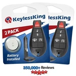 2X Fits 2013 2014 2015 2016 2017 2018 Dodge Ram Entry Remote Start Key GQ4-53T. Fixed Price $19.95.