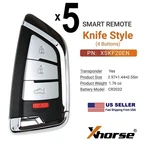 5X Xhorse Universal Smart Proximity Remote Key 4 Buttons Knife Type XSKF20EN. Fixed Price $116.95.