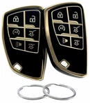 Reprotecting Tpu Key Fob Cover Compatible With Chevy Chevrolet 8*5, Black. Fixed Price $20.78.