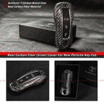 Real Silver Carbon Fiber Direct Snap Remote Key Fob Case Cover For Porsche. Fixed Price $49.99.