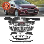 For Cruze 2016-2018 Front Bumper Radiator Cover Chrome Grille Mesh Kit 11PC. Fixed Price $120.99.