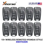 10X Xhorse Wireless Universal Flip Remote Key Hyundai Style 3 Button XNHY02EN. Fixed Price $149.95.