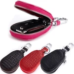Genuine Leather Car Remote Key Fob Chain Zipper Wallet Holder Bags Case Cover Us. Fixed Price $8.09.