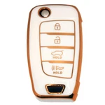 Flip 4 Button Tpu Key Fob Shell Cover For 2018 2019 2020 2021 White. Fixed Price $22.02.