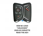 Unlocked Oem 2020-2024 6B Chevrolet Corvette C8 Smart Key 13538851. Fixed Price $89.00.